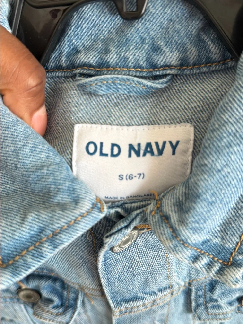 Old Navy Light Wash Denim Jean Jacket for Kids
